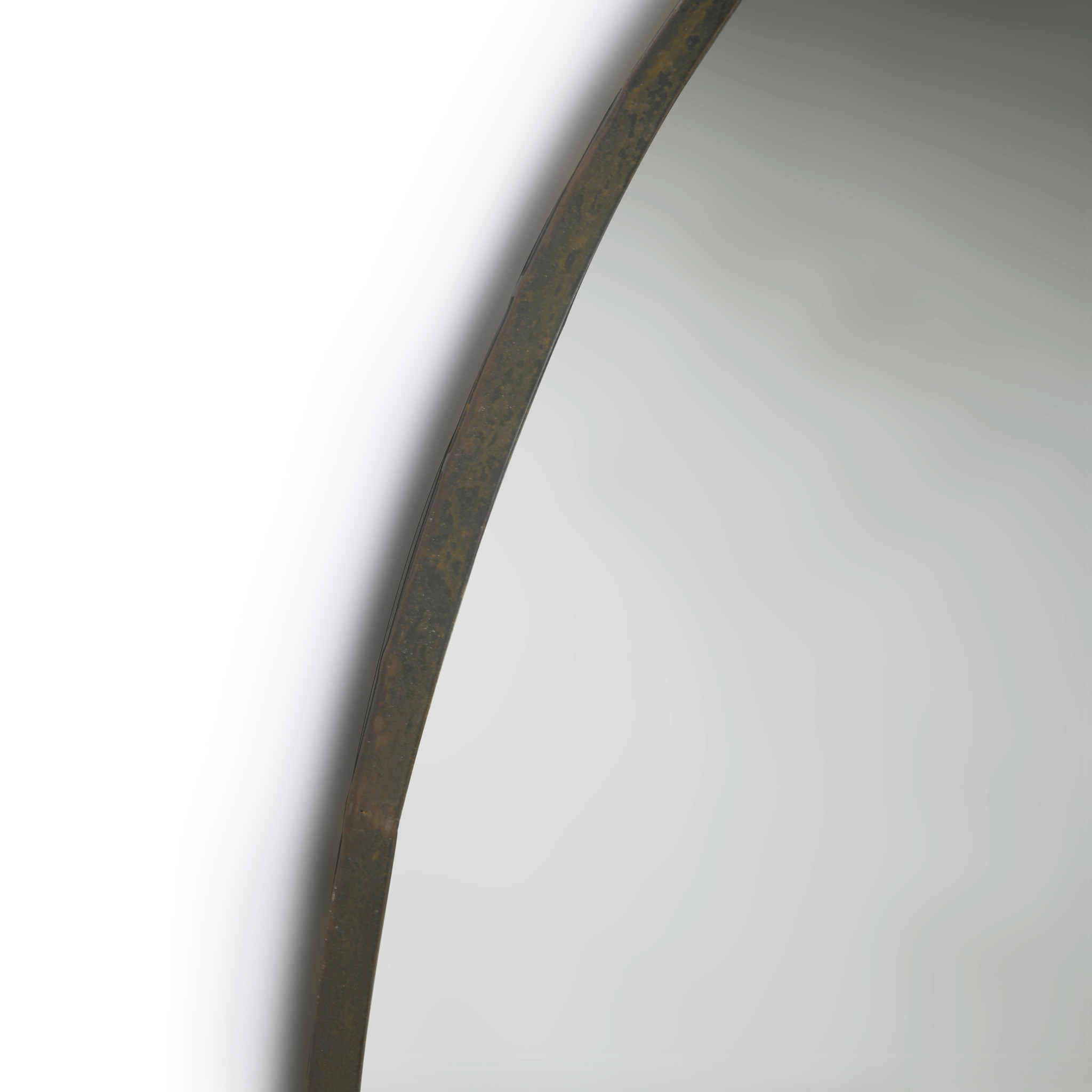 HKliving ronde metalen spiegel 120cm