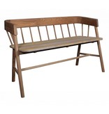 HKliving Bank van teakhout 123x72x45cm, naturel