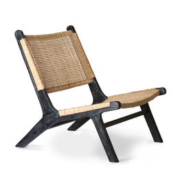 HKliving Webbing Lounge chair black