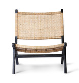 HKliving Webbing Lounge chair black