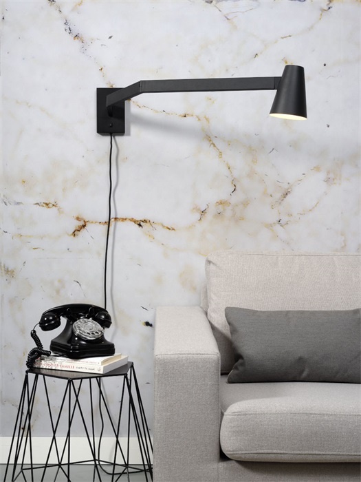 It's about RoMi Biarritz wandlamp - zwart