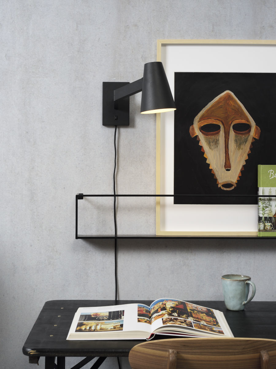 It's about RoMi Biarritz wandlamp Small - zwart