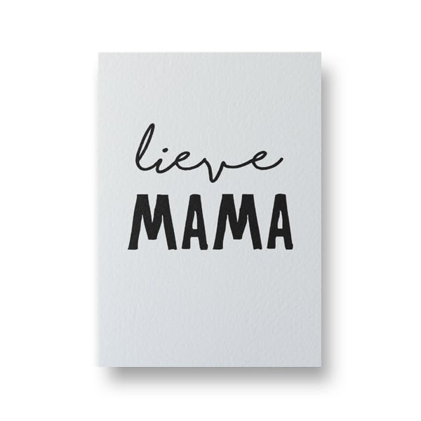 Wenskaart - lieve mama