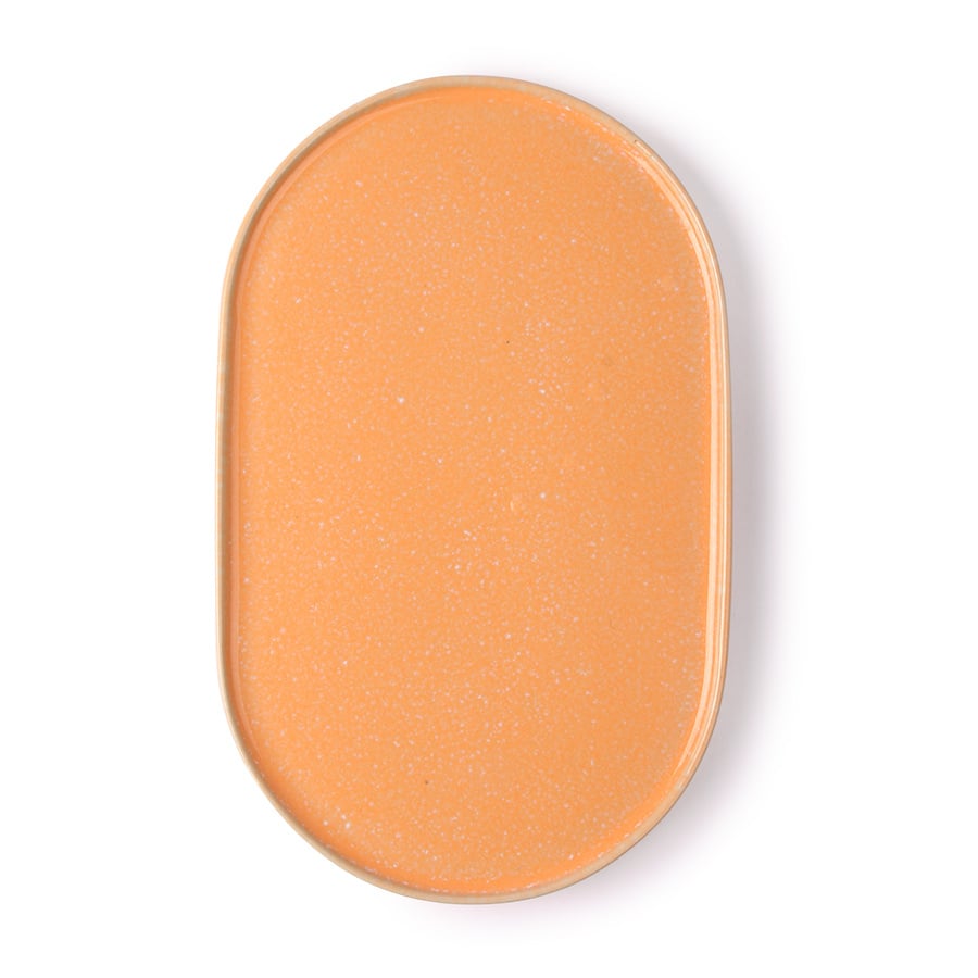 HKliving oval side plate - peach