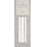 Zusss Doosje met 10 smalle kaarsjes - wit