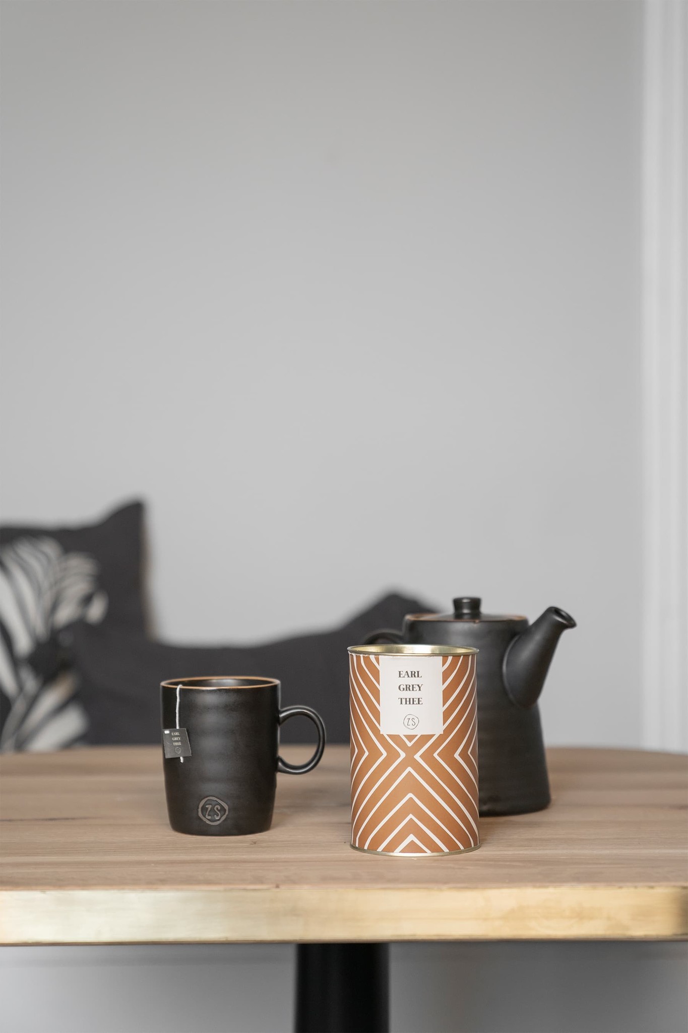 Zusss Thee in luxe koker earl grey - kaki