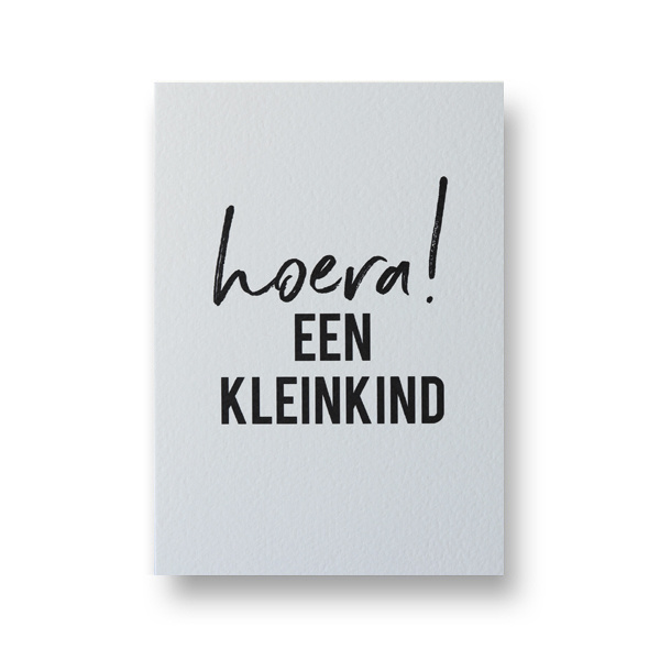 Wenskaart - hoera! een kleinkind