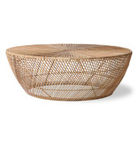 HKliving Koffietafel wicker - naturel