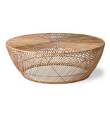 HKliving Koffietafel wicker - naturel