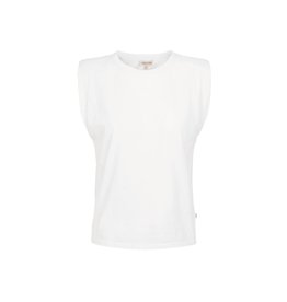 Zusss basic top met schoudervulling off white