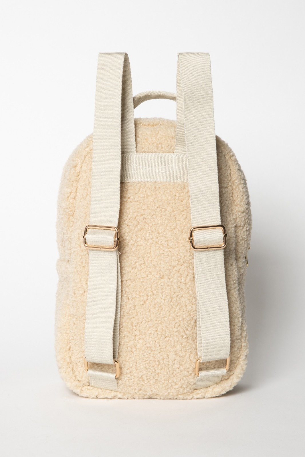 Studio Noos mini backpack  chuncy teddy - ecru