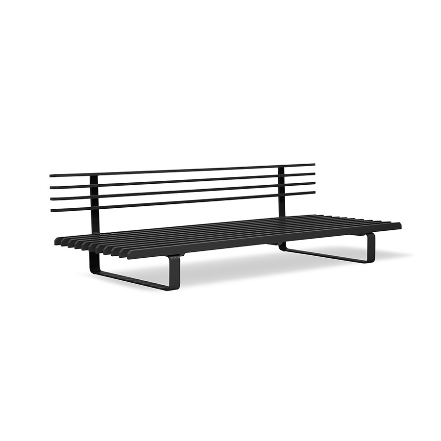 HKliving aluminium OUTDOOR loungebank - antraciet