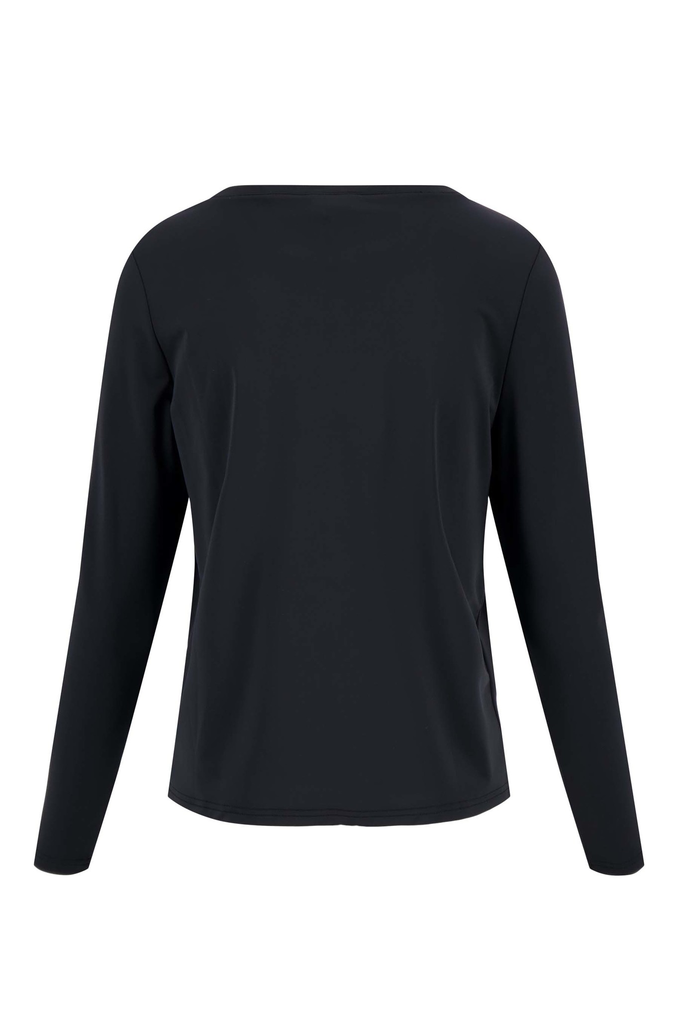 Zusss travel top met boothals - zwart