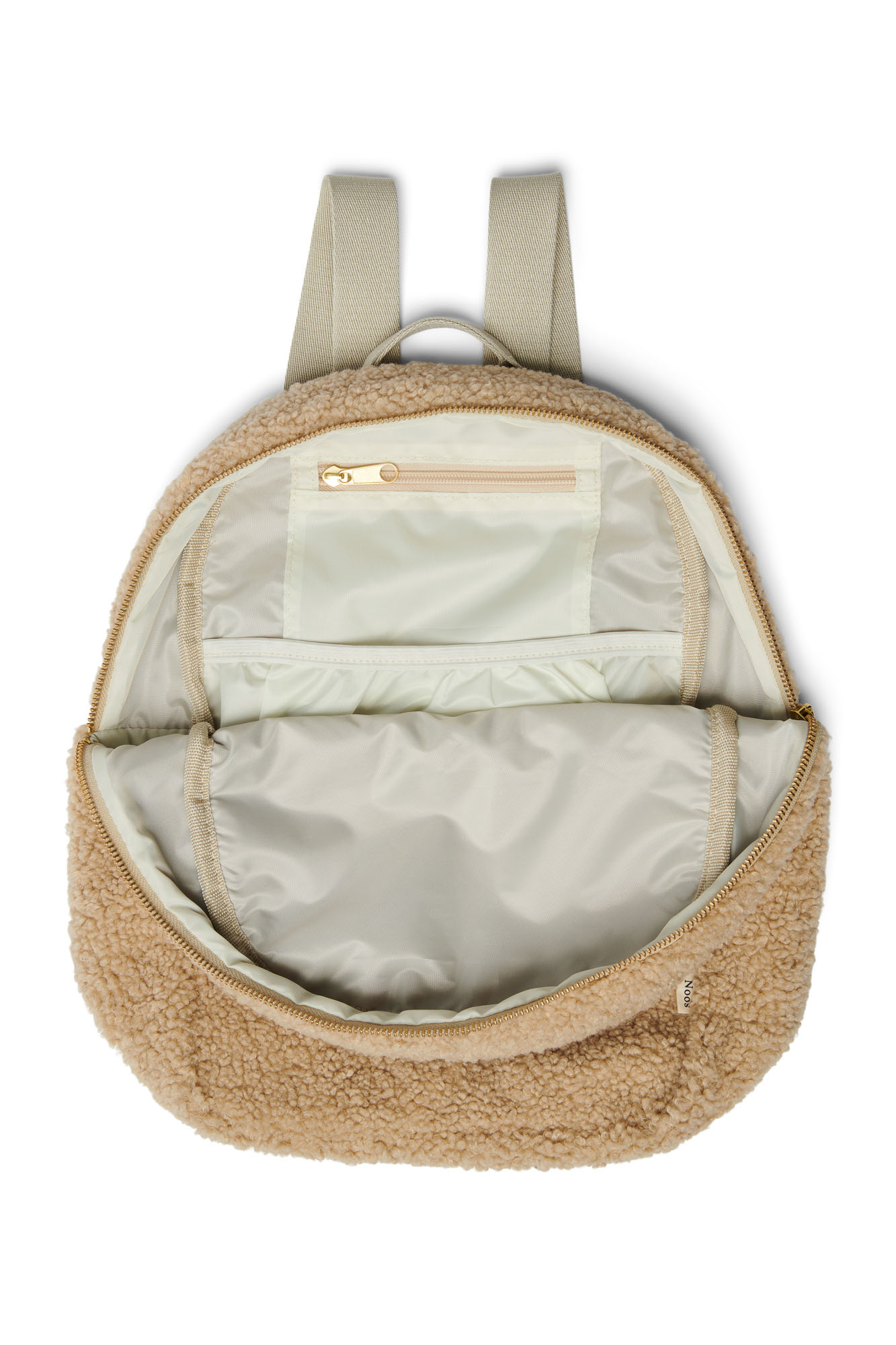 Studio Noos teddy MIDI backpack - ecru