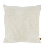 Zusss kussen met boog relief 45x45cm - off white