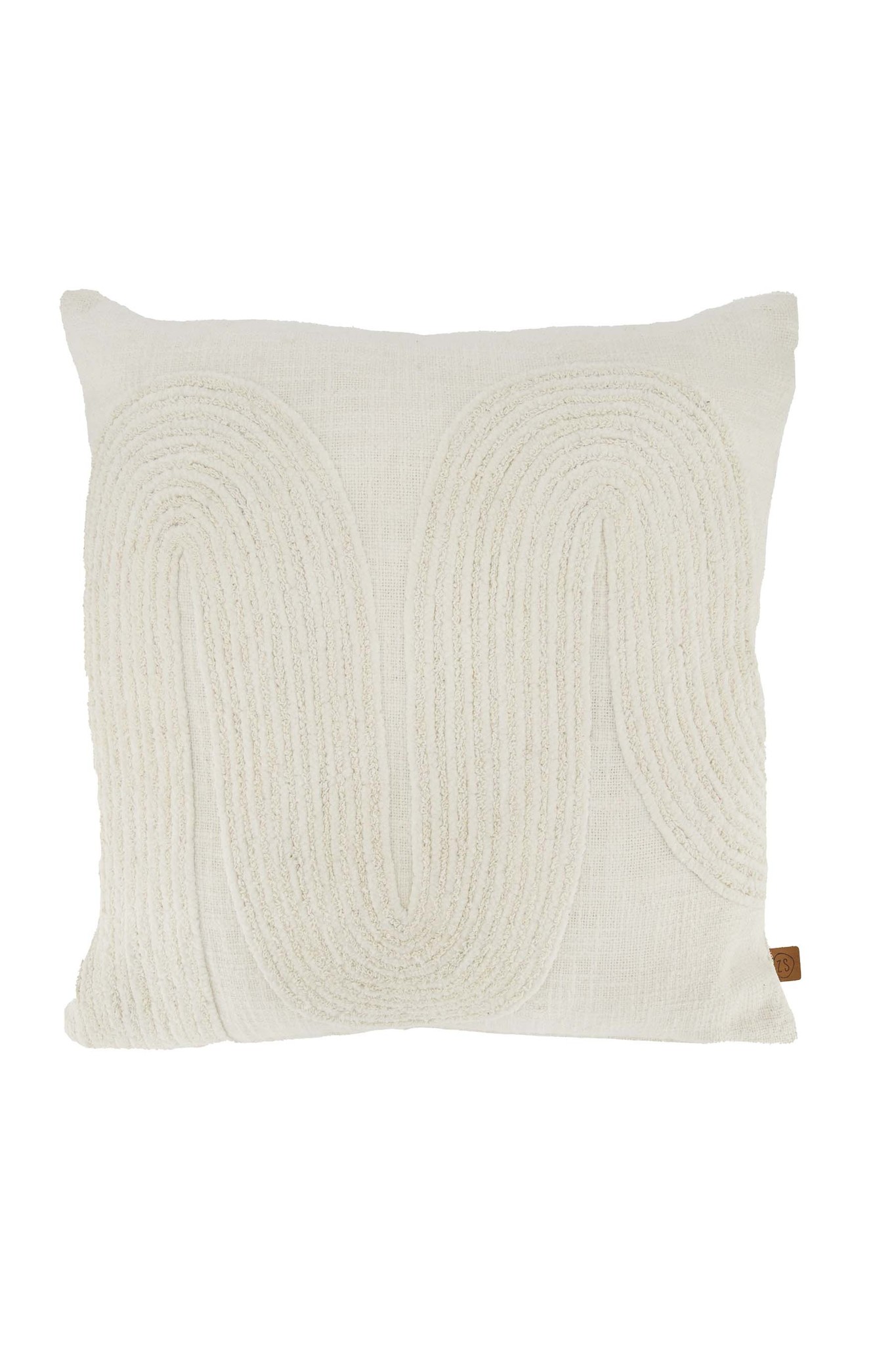 Zusss kussen met boog relief 45x45cm - off white