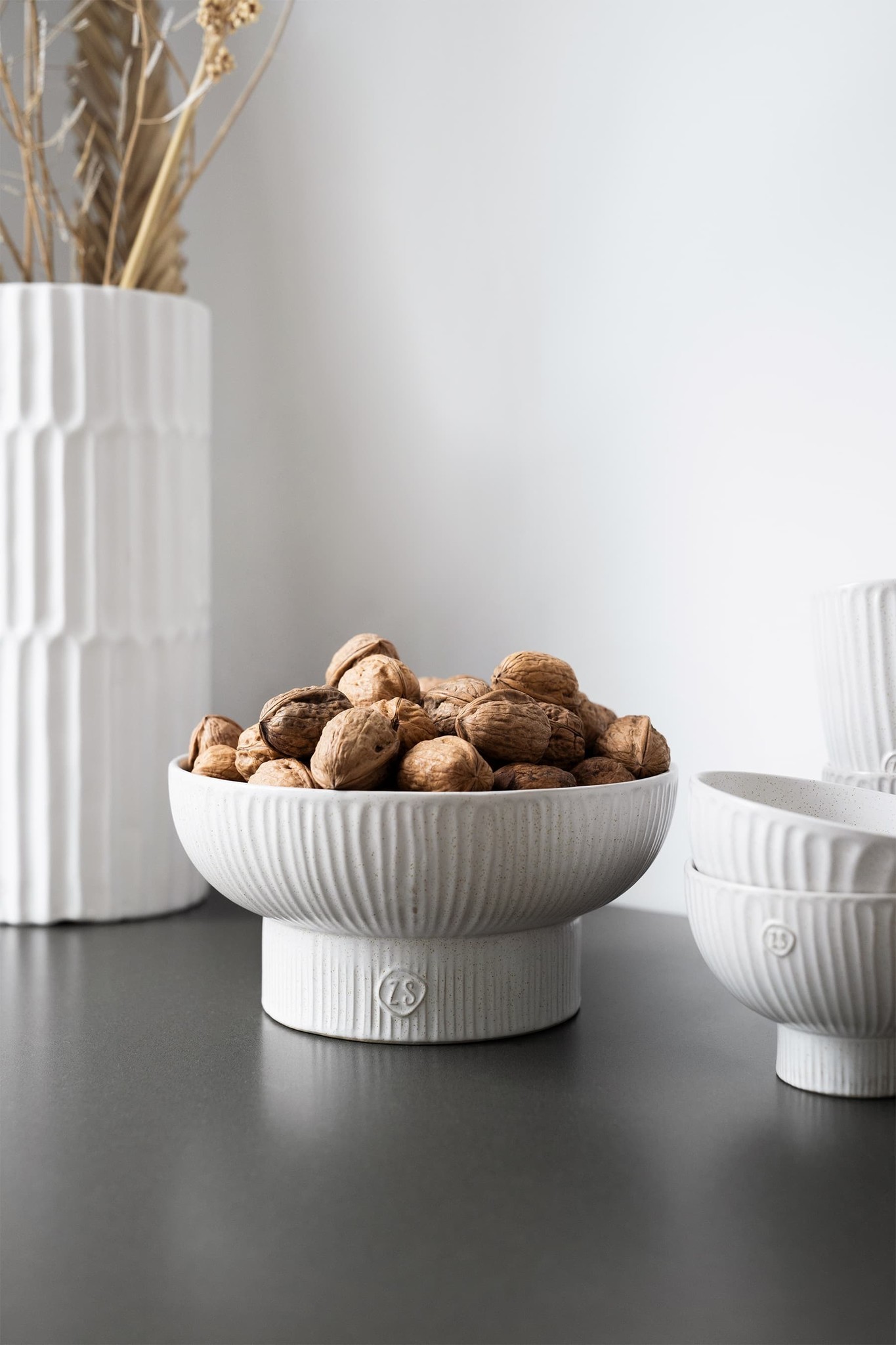 Zusss serveerschaal ribbels -  zand