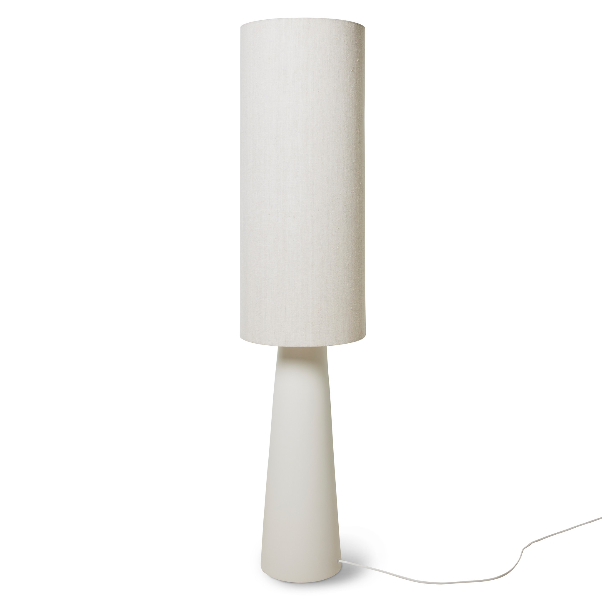 HKliving keramische vloerlamp RETRO CONE XL - cream