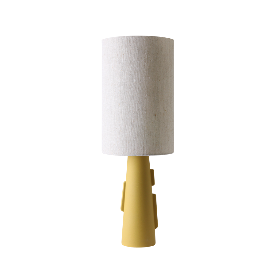 HKliving cilinder lamp shade linen natural