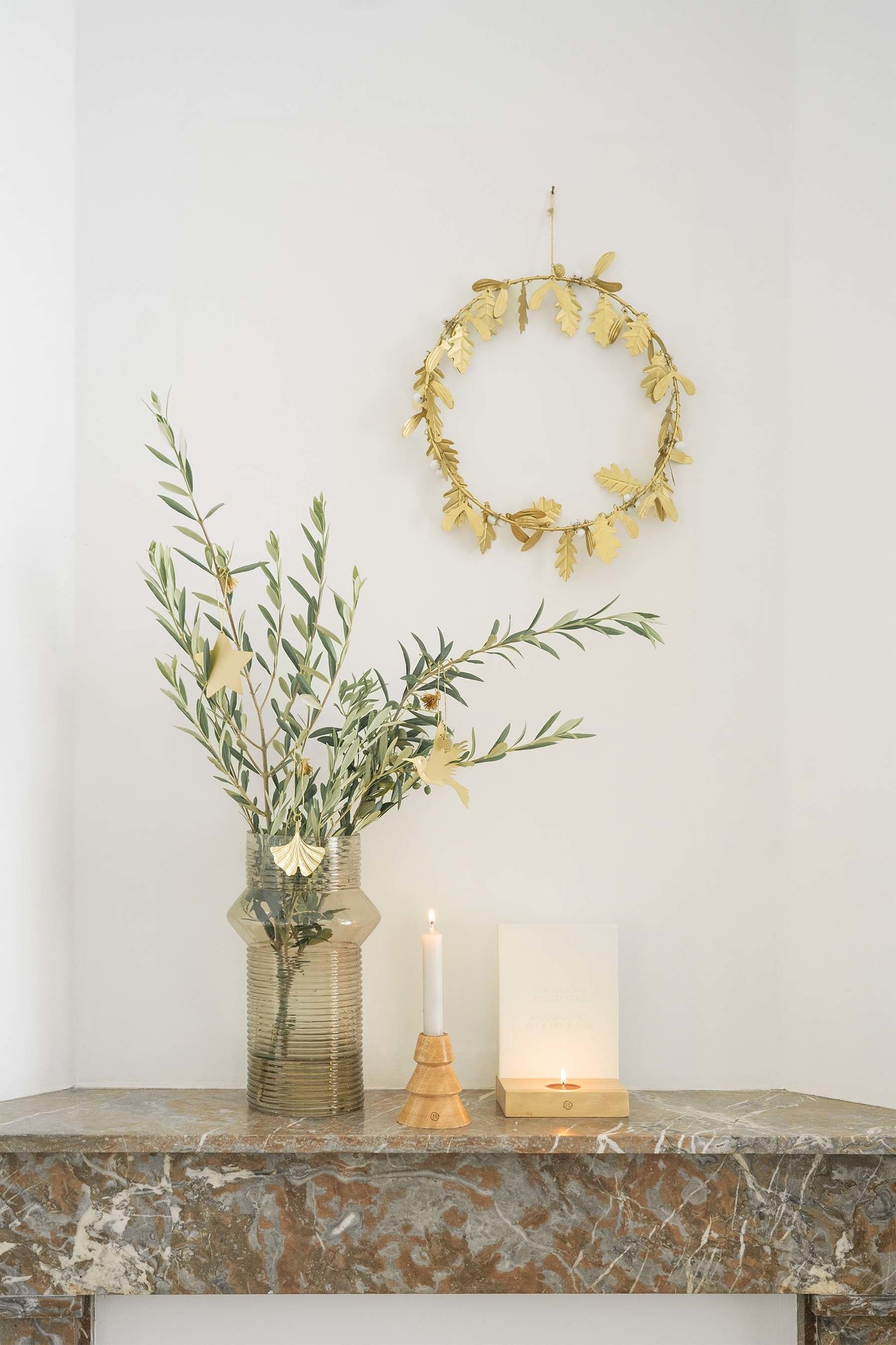 Zusss Houten kandelaar kerstboom - maat M