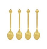 Zusss set van 4 lepeltjes - goud