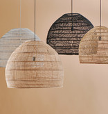 HKliving Wicker hanglamp L - zwart - B-keus