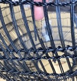 HKliving Wicker hanglamp L - zwart - B-keus