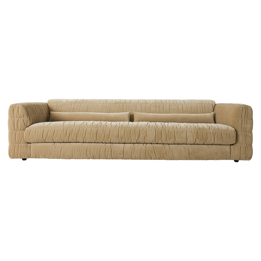 HKliving club couch: royal velvet - cream