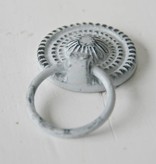 Harveys Kastknop 'ring pull' grijs/zwart 3,5cm