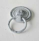 Harveys Kastknop 'ring pull' grijs/zwart 3,5cm