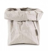 Uashmama Paper Bag Large Plus grijs