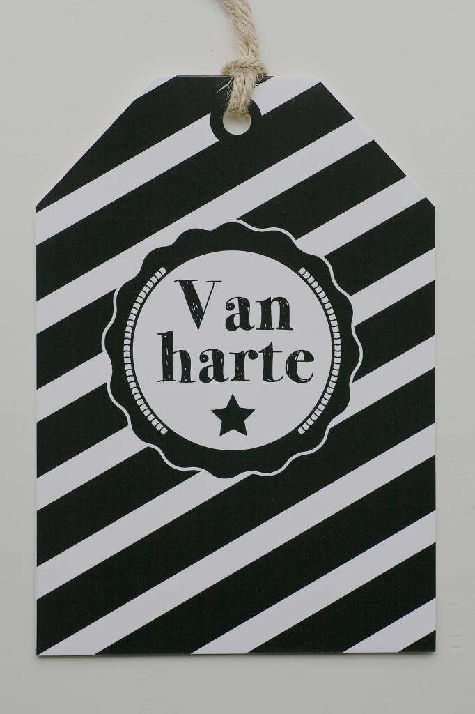 Wenskaart - Van Harte -