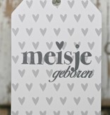 Wenskaart - Meisje geboren