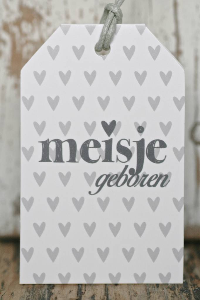 Wenskaart - Meisje geboren