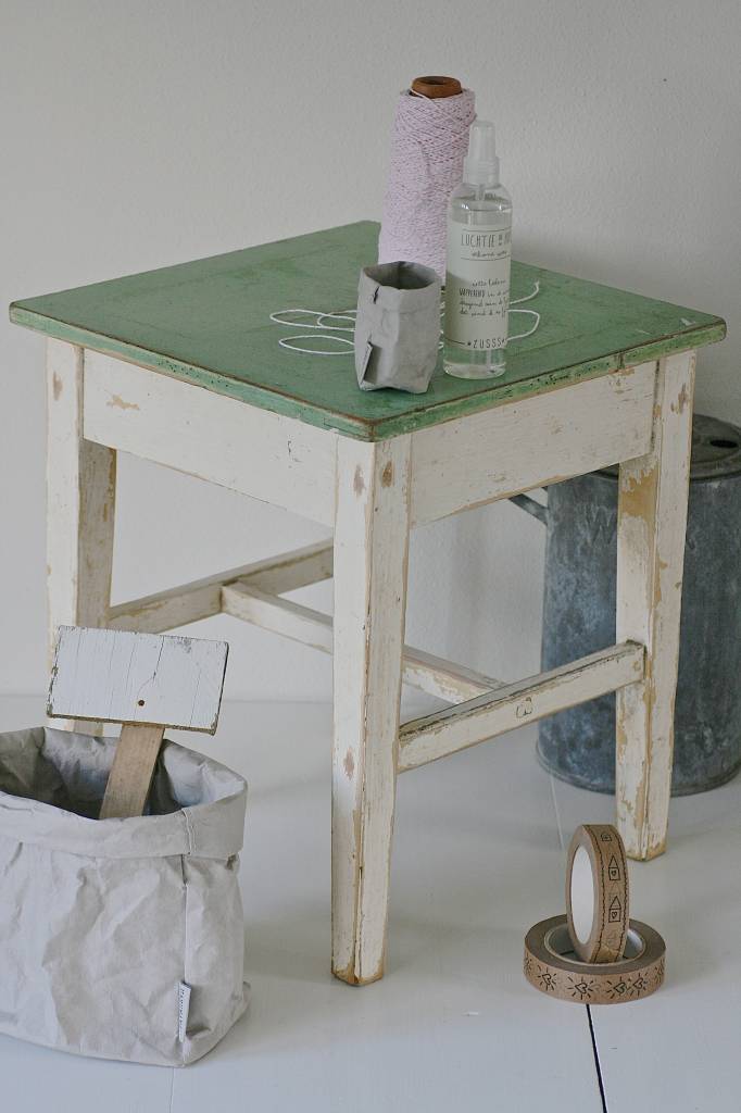 Oud Krukje 42x42x48,5cm, wit