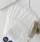 Papieren witte zakjes 10x15cm wit, 10 stuks