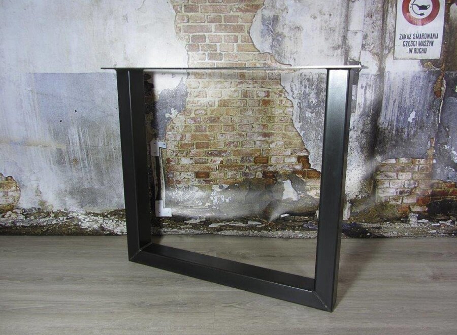 Handgemaakte Industriele tafelpoten model U Standaard