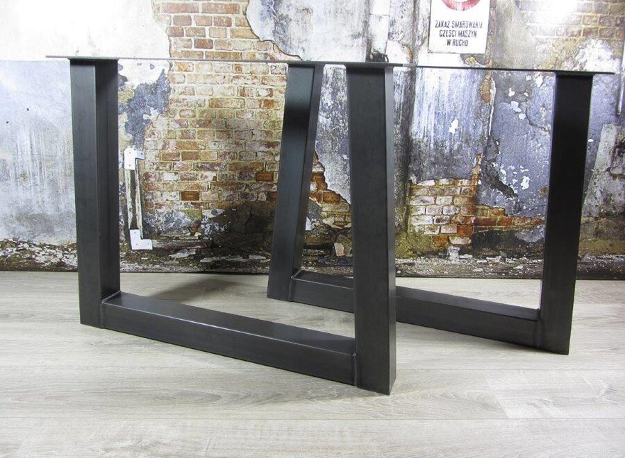 Handgemaakt Industrieel tafelonderstel Trapezium poot Standaard