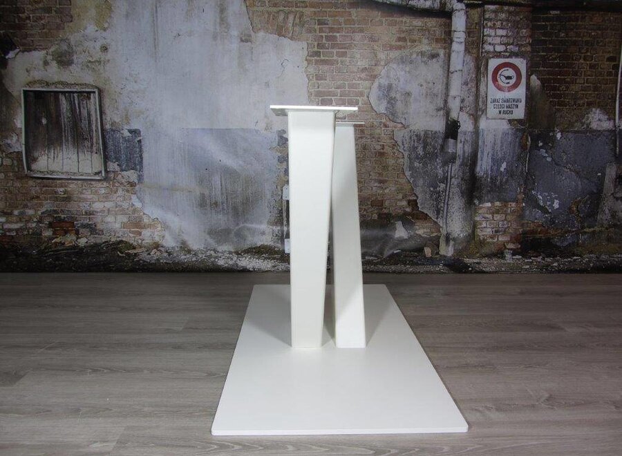 handgemaakt Industrieel tafelonderstel V poot Zwaar WIT