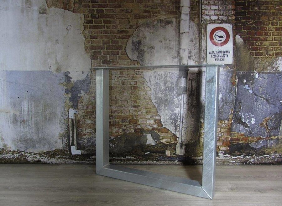 Handgemaakt Industrieel tafelonderstel U tafelpoot standaard- VERZINKT