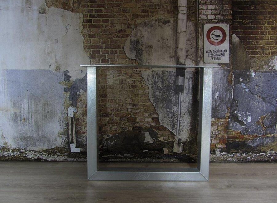 Handgemaakt Industrieel tafelonderstel U tafelpoot standaard- VERZINKT