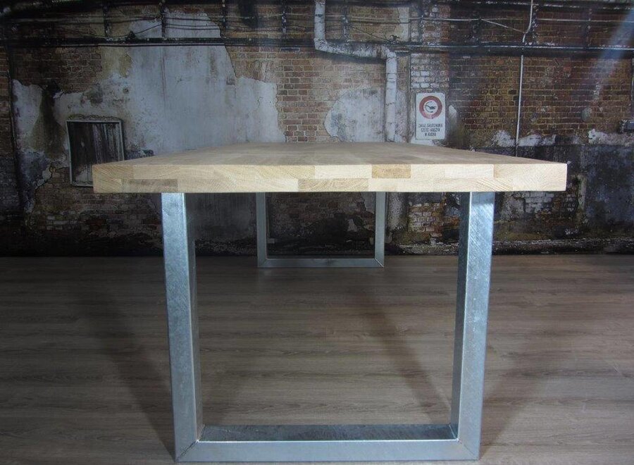 Handgemaakt Industrieel tafelonderstel U tafelpoot standaard- VERZINKT