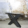 Handgemaakte industriele Salontafel poten model X standaard