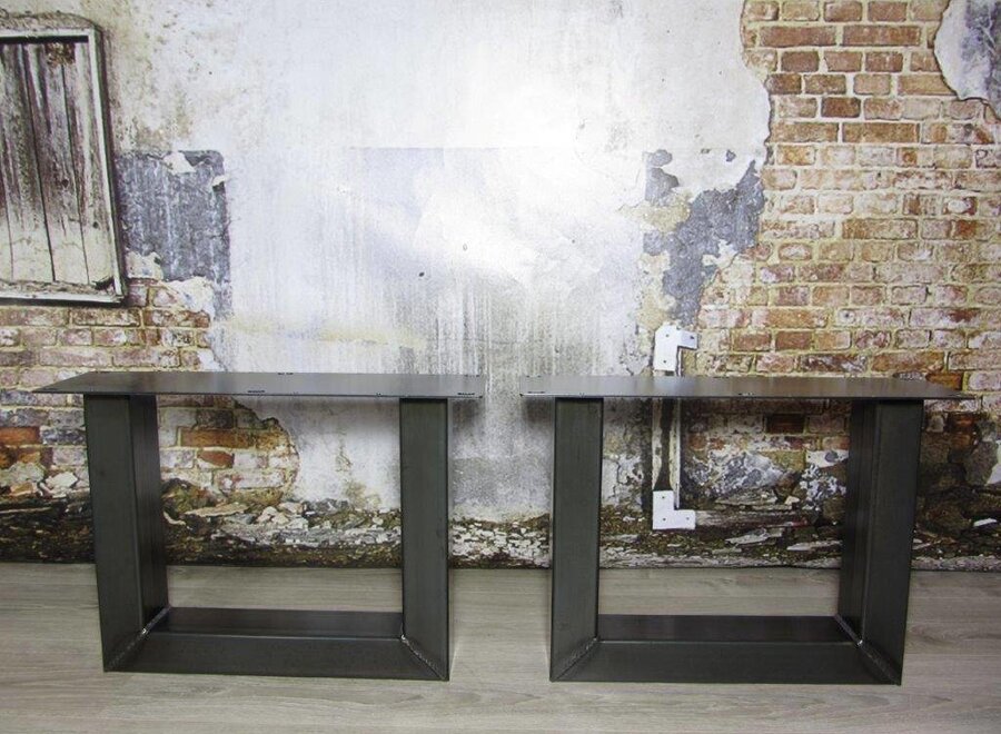 Handgemaakt industrieel salontafel onderstel U poot Standaard