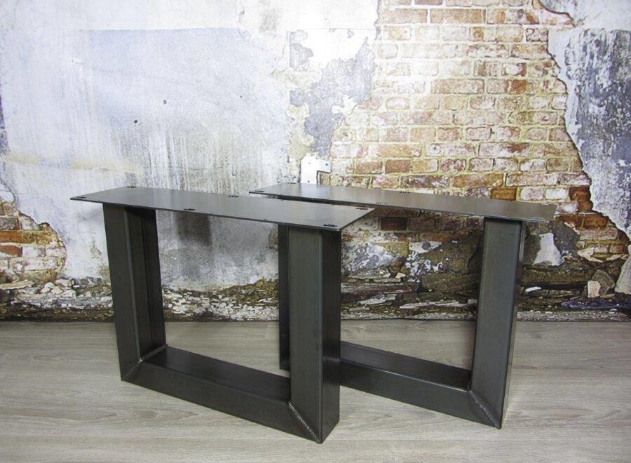 Handgemaakt industrieel salontafel onderstel U poot Standaard