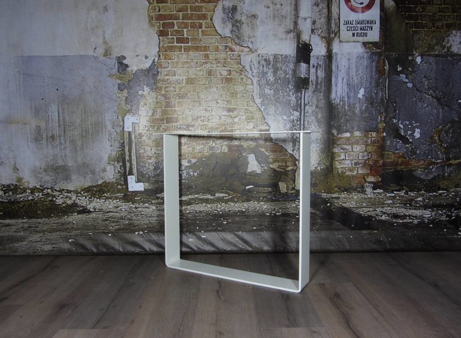 Tafelonderstel Strip poot Zwaar WIT