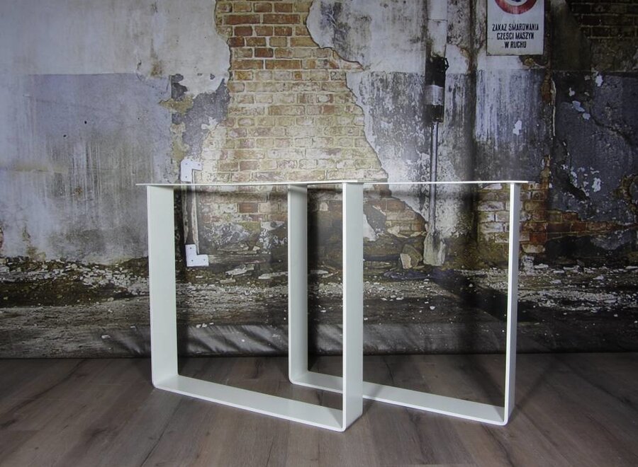 Tafelonderstel Strip poot Zwaar WIT