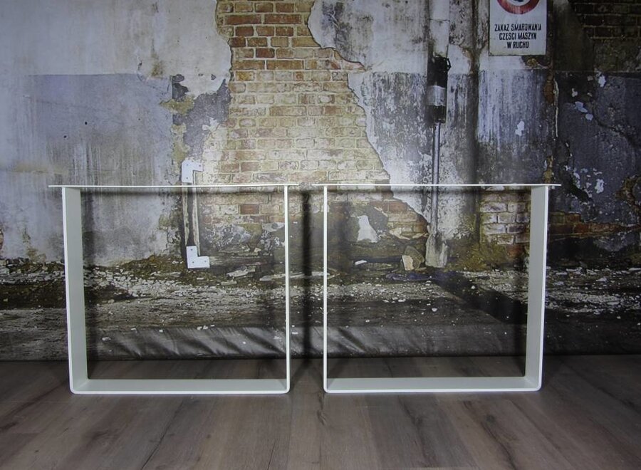 Tafelonderstel Strip poot Zwaar WIT