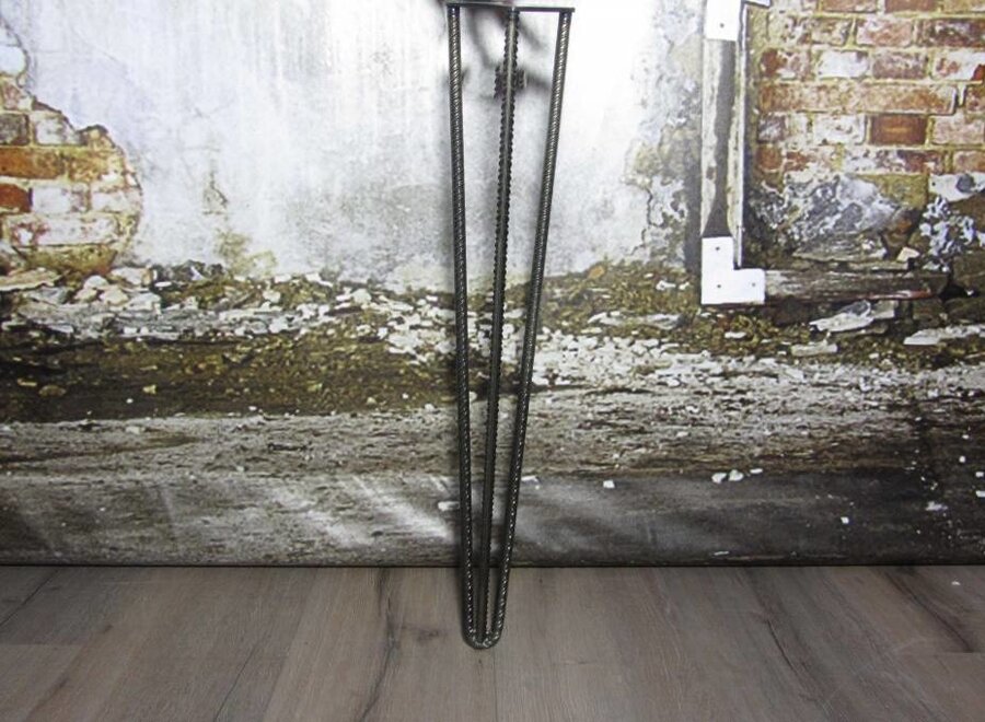 Betonijzer tafelpoot Hairpin zwart