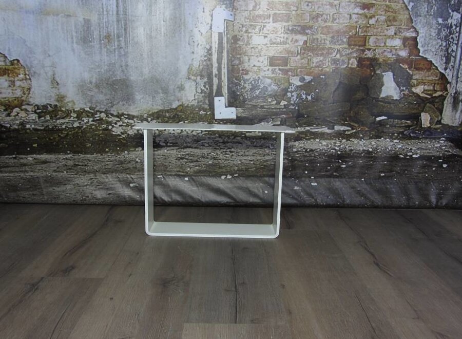 Handgemaakt industrieel salontafel onderstel Strip poot Zwaar WIT